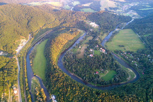 Żegiestów Zdrój - Beskid Sądecki z Lotu Ptaka