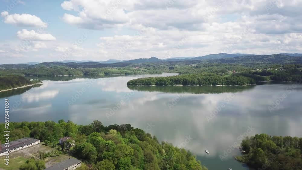 Beautiful lake, water and forest Beautiful lake, water and forest