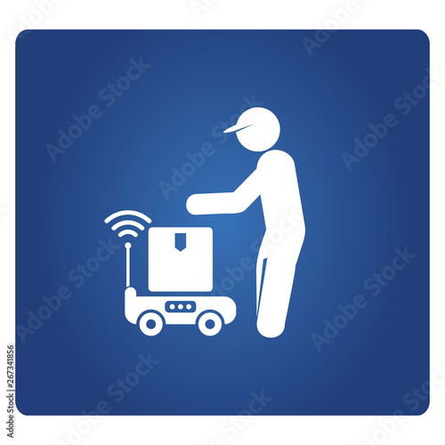 box robot delivery product to customer