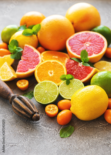 Fotografia citrus fresh fruits