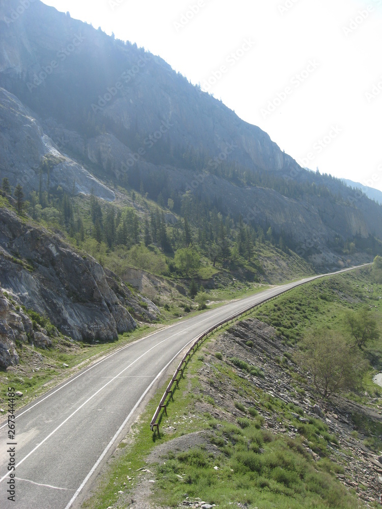 route along the Altai mountains
