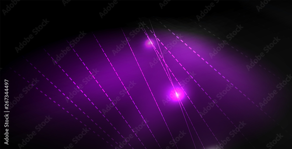 Glossy shiny glowing neon waves Glossy shiny glowing neon waves