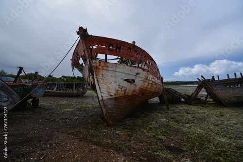 cimeti  res de bateaux de L anse de Rostellec