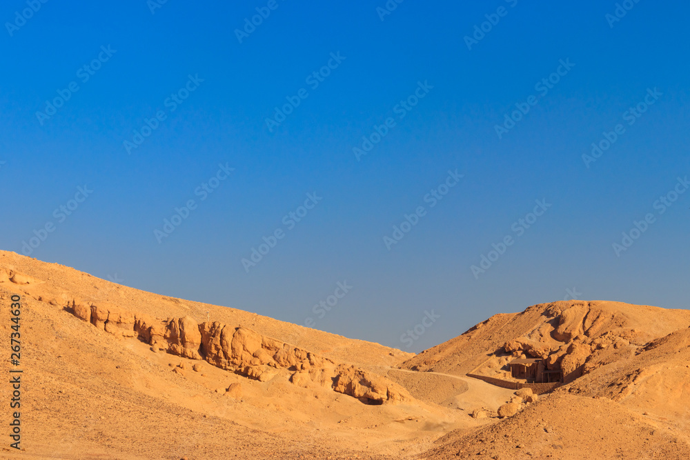 Valley of kings on West Bank of Nile river in Luxor, Egypt Valley of kings on West Bank of Nile river in Luxor, Egypt