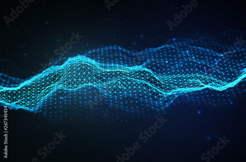 Woice wave background EPS 10 Vector. Abstract sound wave vector. Woman voice pulse frequency.