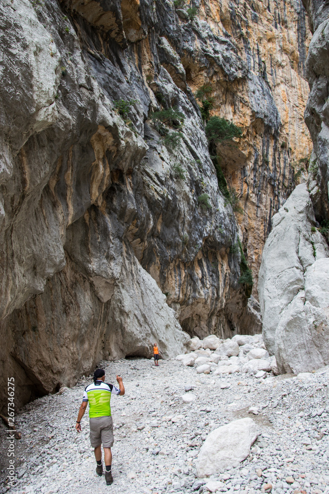 Felsenschlucht auf Sardinien gorropu Canyon