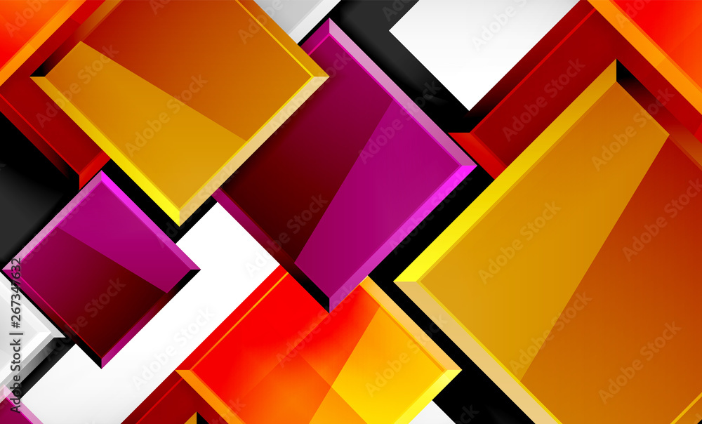 Color squares futuristic abstract background Color squares futuristic abstract background