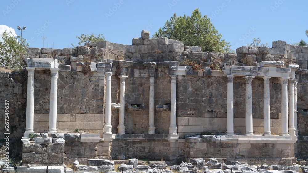 Ancient ruins of old city 