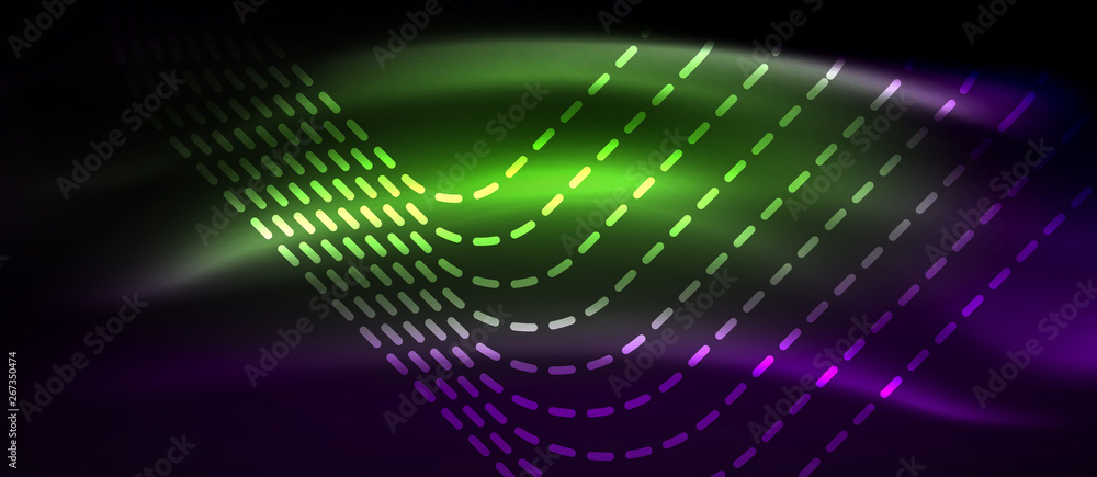Glowing shiny neon squares abstract background, techno modern template Glowing shiny neon squares abstract background, techno modern template