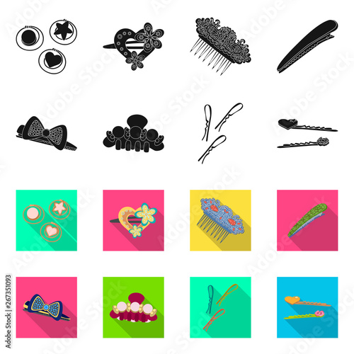 Isolated object of beauty and fashion symbol. Collection of beauty and female stock symbol for web.