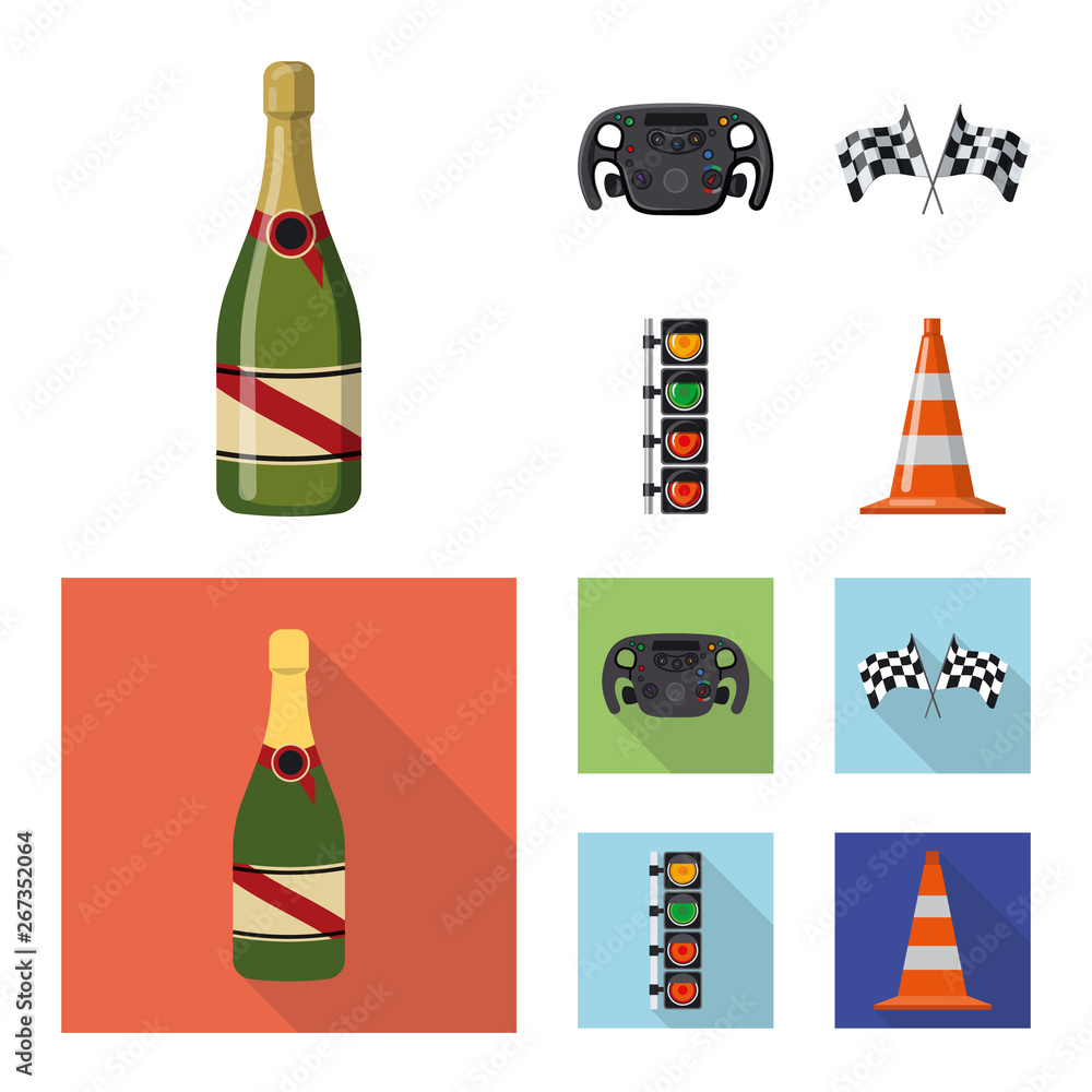 Vector design of car and rally icon. Collection of car and race stock vector illustration. Vector design of car and rally icon. Collection of car and race stock vector illustration.