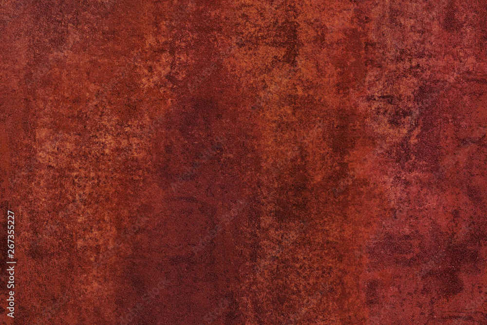 red oxidized rusty metal grunge wall background texture surface