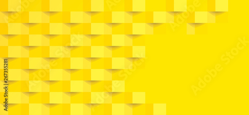 Yellow abstract background vector with blank space for text.