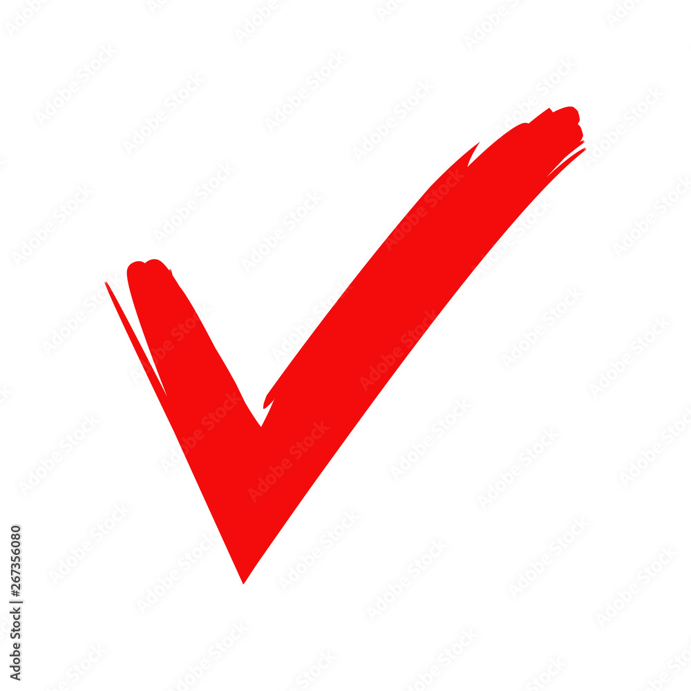 Photo & Art Print red check mark, bigpa