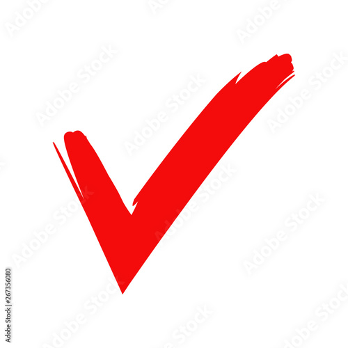 red check mark