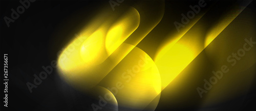 Neon glowing techno lines, hi-tech futuristic abstract background template