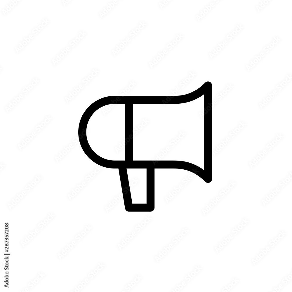 announcement icon design loudspeaker megaphone symbol. simple clean line art professional business management concept vector illustration design. announcement icon design loudspeaker megaphone symbol. simple clean line art professional business management concept vector illustration design.