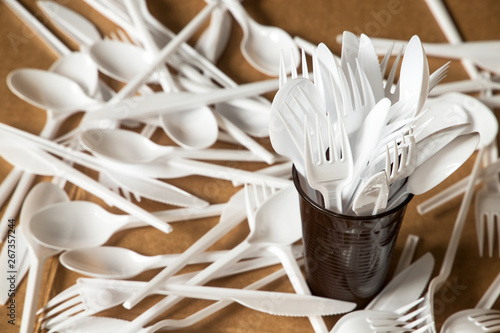 plastic disposable cutlery, forbidden in European Union