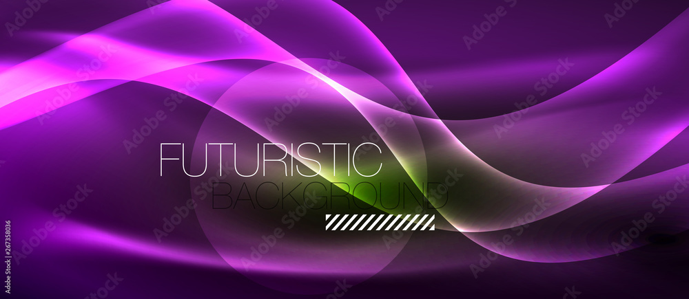 Neon light waves Neon light waves