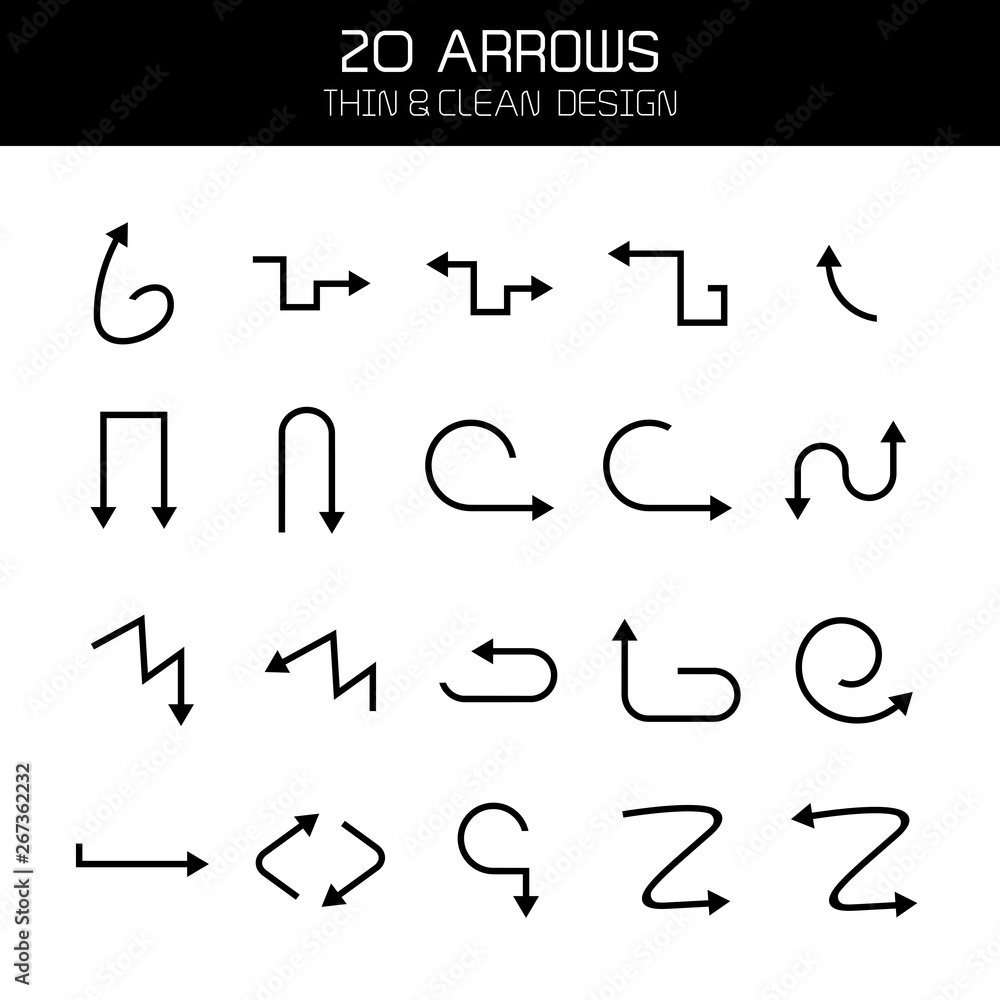 arrow icons set illustration arrow icons set illustration