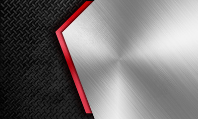Modern metal framing background template