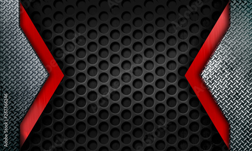 Modern metal framing background template