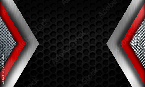 Modern metal framing background template