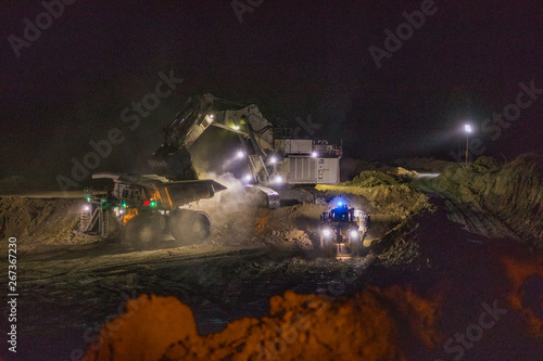 Mining during the night