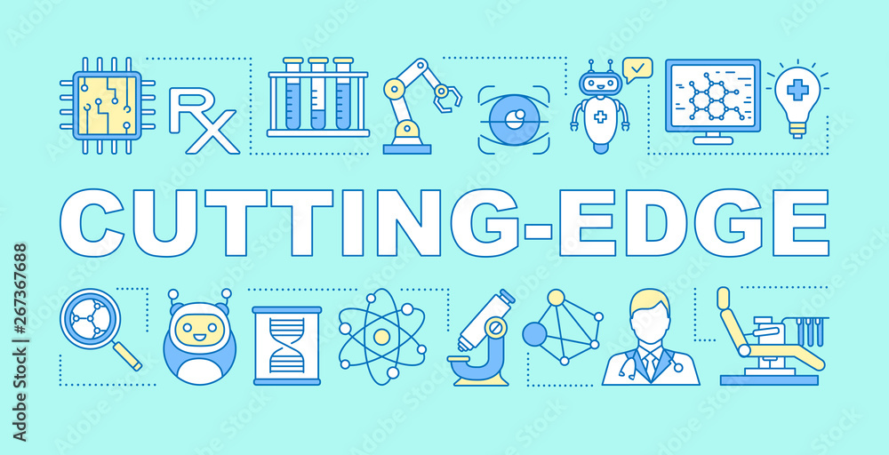 Cutting edge word concepts banner