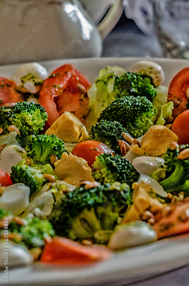vegetables on plate vegetables on plate