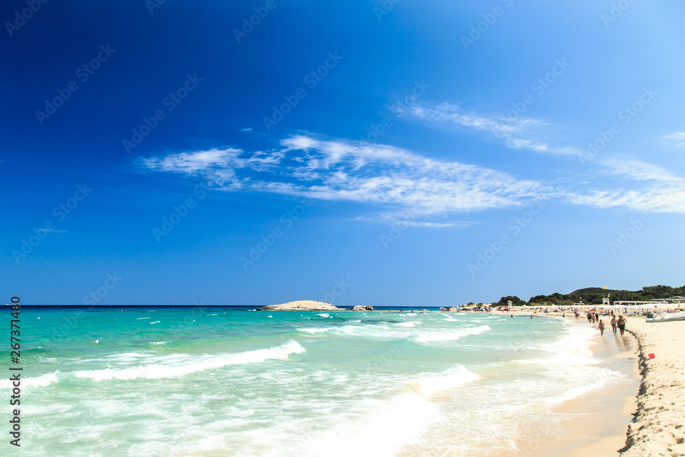 The beach of Costa Rei, Sardinia
