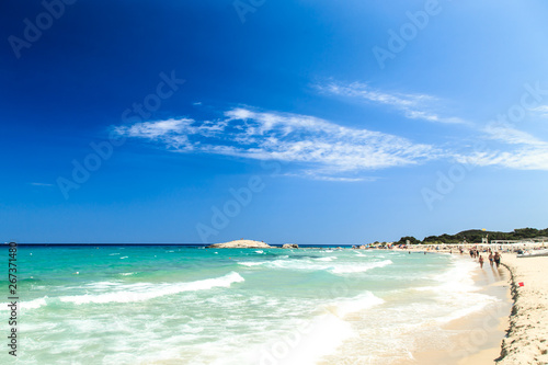 The beach of Costa Rei  Sardinia