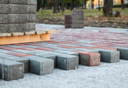 Paving the footpath