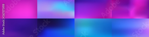 Set of Smooth abstract colorful mesh backgrounds Vector design © Klepsidra