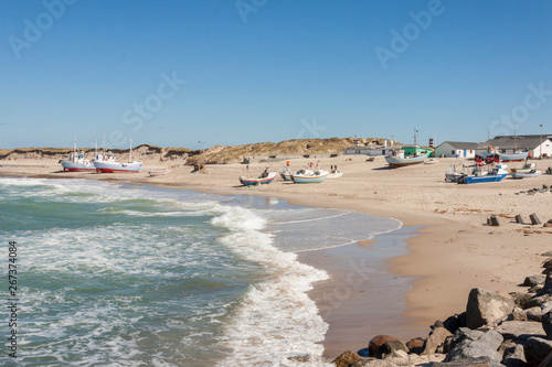 Fishing boats on the beach - Norre Vorupor, Denmark