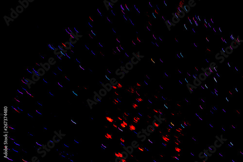 nflorescence of bright blue and red firework lights. Halloween, Christmas, Independence Day, New Year. photo