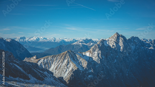 Fabulous Steep Snowy Mountain Scenery