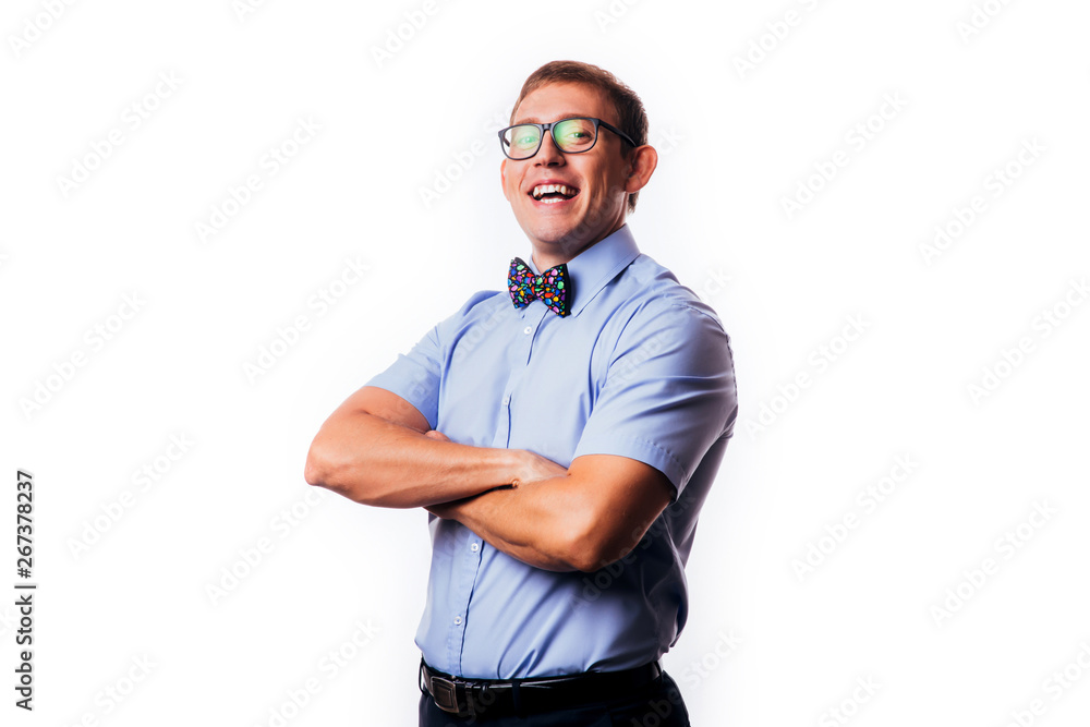 Handsome business man smiling at the camera studio shot Handsome business man smiling at the camera studio shot