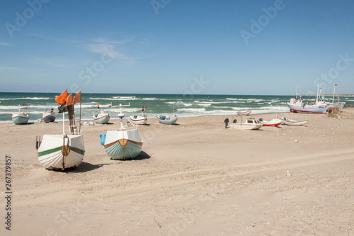 Fishing boats on the beach - Norre Vorupor, Denmark