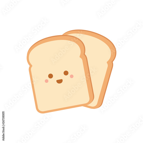 Cartoon bread slices