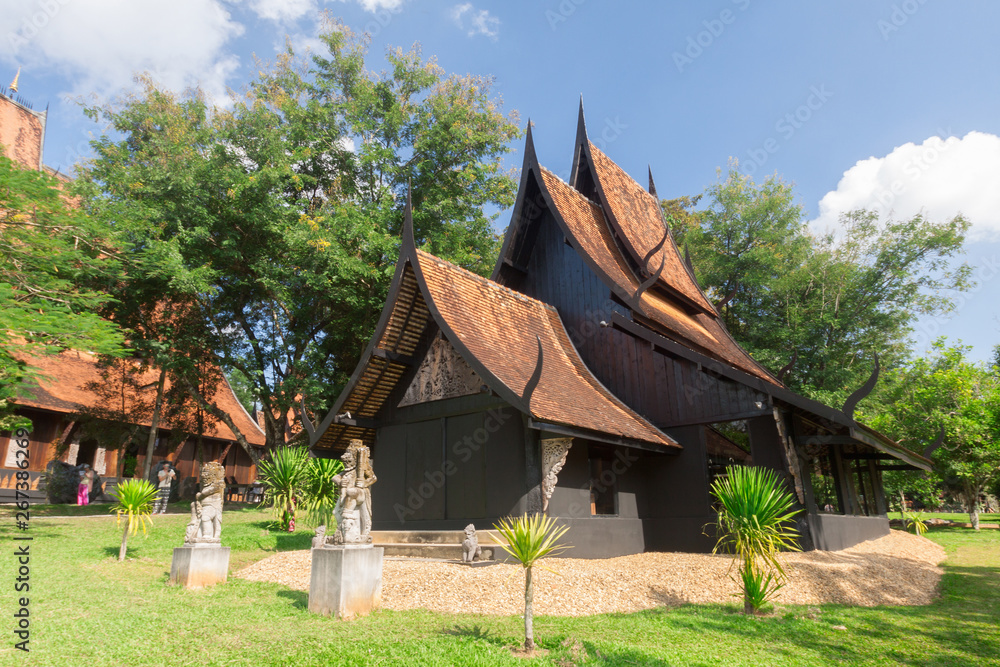 Old wooden building (Lanna style) at Chiangrai Thailand.