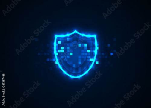 Abstract technology background, Internet technology cyber security concept