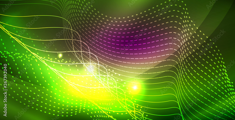 Shiny neon space background Shiny neon space background