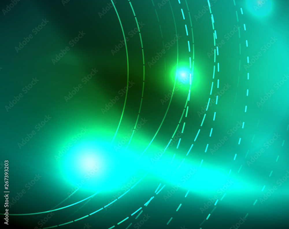Neon circles abstract background Neon circles abstract background