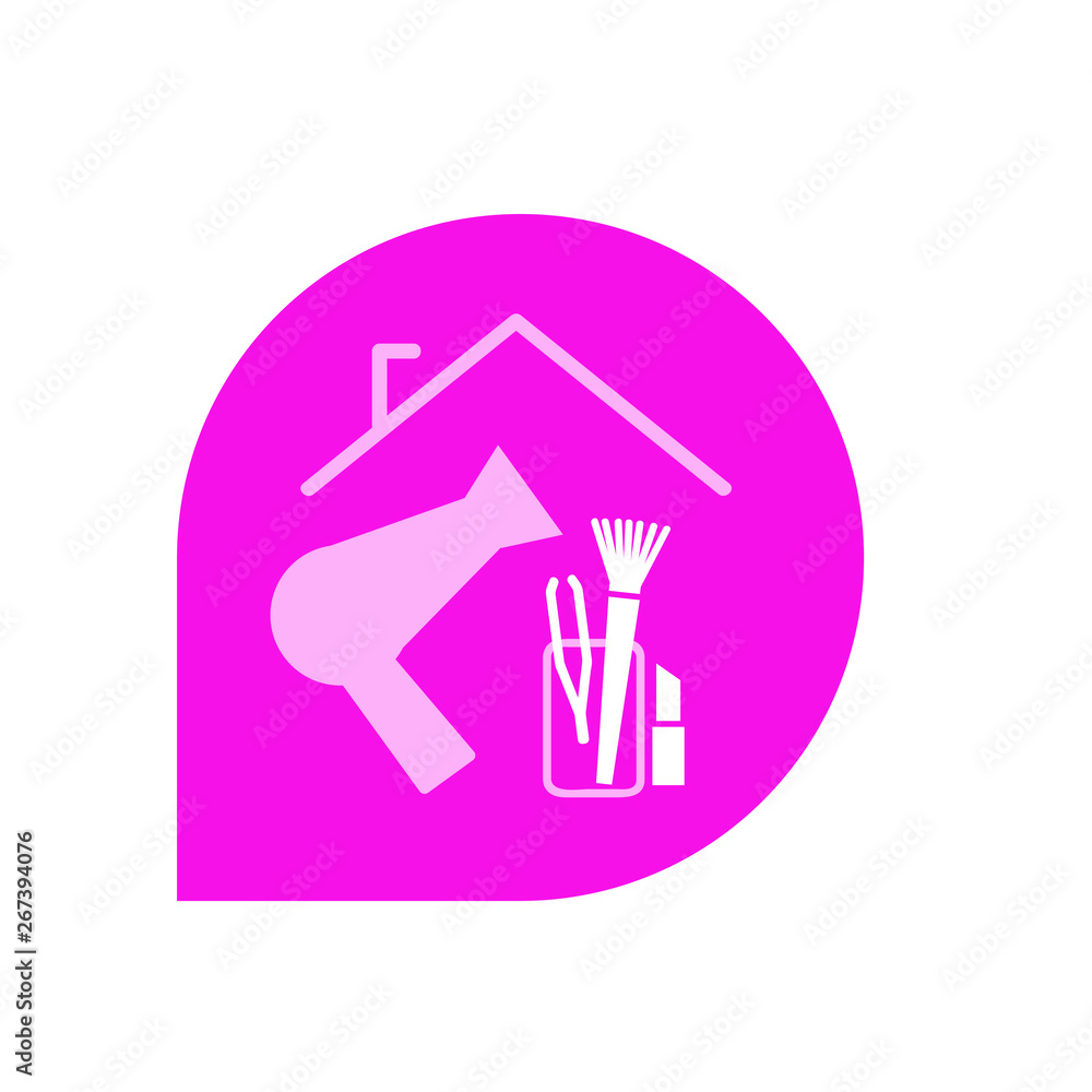 Picto logo coiffure beauté à domicile