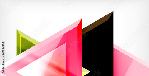 Free Download 3d triangular vector minimal abstract background design, abstract poster geometric design - GFXLoad