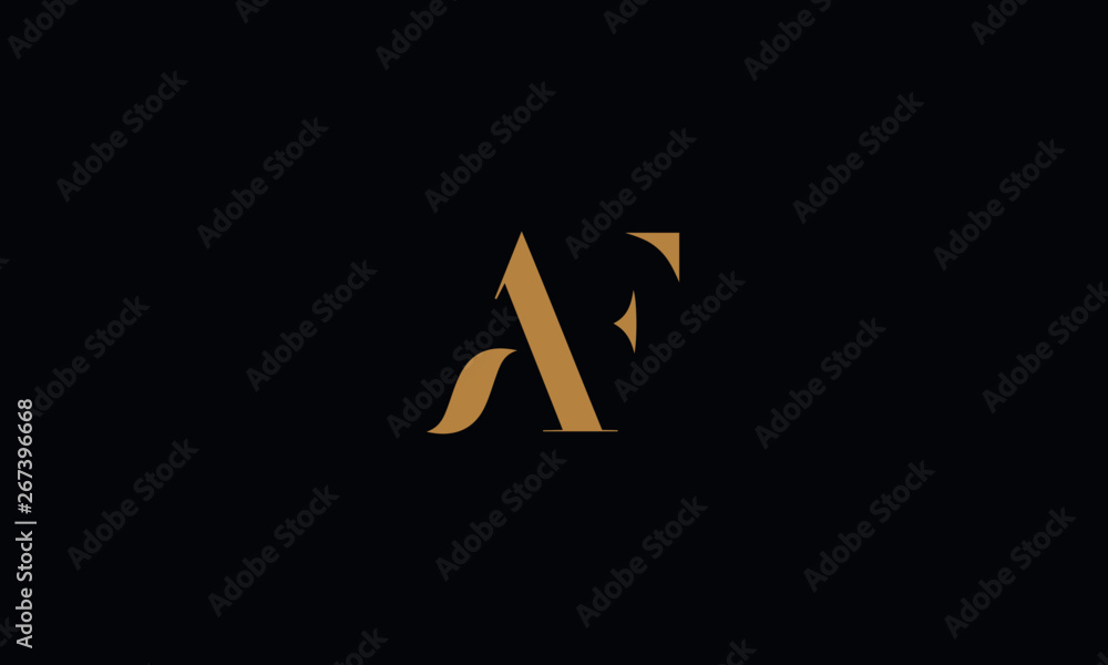AF logo design template vector illustration AF logo design template vector illustration