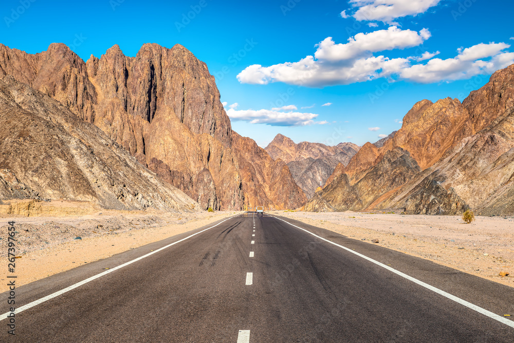 Highway In desert