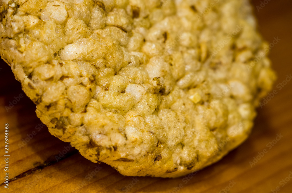 diet crunches - crispy bread of wheat, rice and fruit, texture diet crunches - crispy bread of wheat, rice and fruit, texture