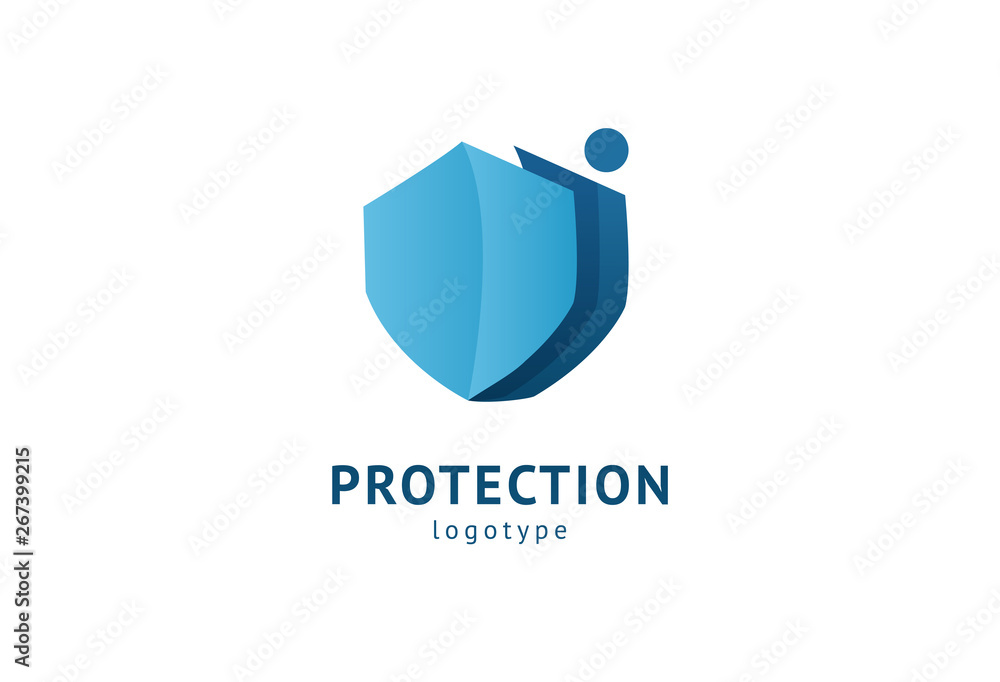 Shield icon. Vector flat style illustration Abstract business security Agency logo template. Logo concept of antivirus, protection, insurance, privacy, guard. Shield icon. Vector flat style illustration Abstract business security Agency logo template. Logo concept of antivirus, protection, insurance, privacy, guard.